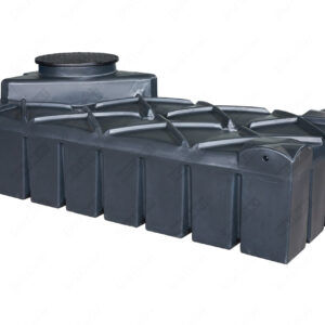 Ultraplatte bovengrondse kunststof watertank - 1500 liter