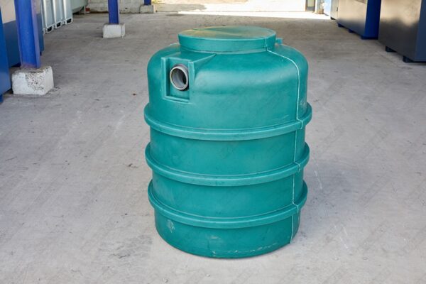 Ondergrondse ronde septische put in kunststof van 1000 liter