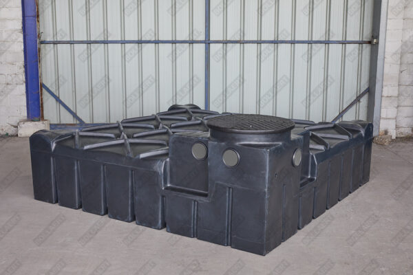 Ultraplatte bovengrondse septische tank - 3000 liter