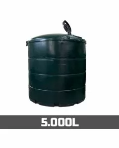 5000 liter kunststof dubbelwandige mazouttank - geschikt voor binnen- en buitenopstelling