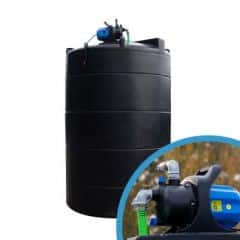 Bovengrondse Ronde Watertank - Met pomp - 3000 liter (Ø 1,40 m)