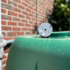 Volumemeter op de bovengrondse rechthoekige watertank van 3000 liter