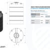 bovengrondse ronde watertank - 3000 liter