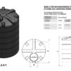 bovengrondse ronde watertank 6000 liter
