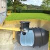 regenwaterput 5200L ondergronds geplaatst met filter