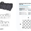 technisch tekening ultraplatte kunststof septische put 5000 liter