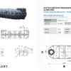 technische tekening platte kunststof regenwaterput 10000 liter
