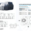 technische tekening platte kunststof septische put 7500 liter
