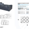technische tekening ultraplatte kunststof septische put 1500 liter