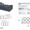 technische tekening ultraplatte kunststof septische put 1500 liter