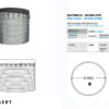 technische tekening watersilo 50000l