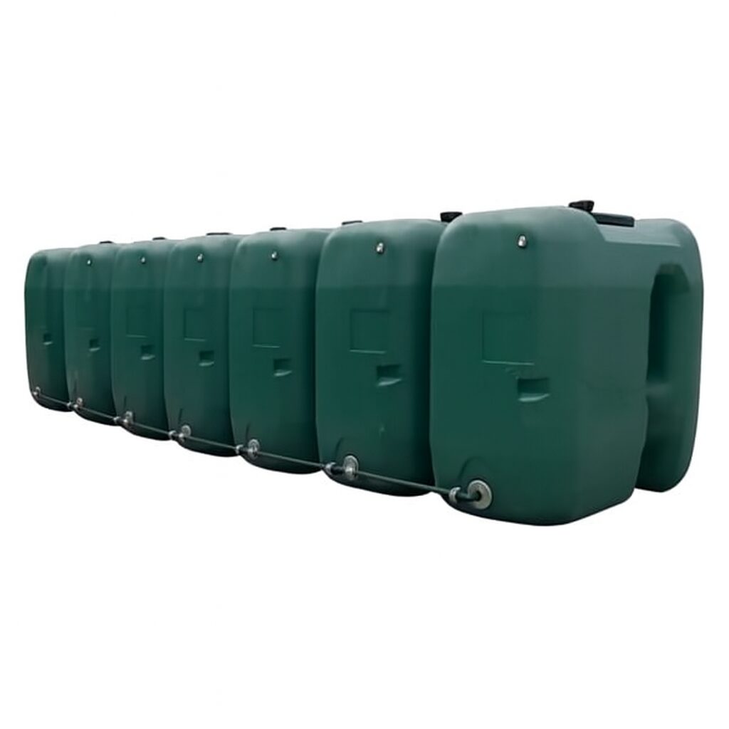 6 bovengrondse watertanks 1000L