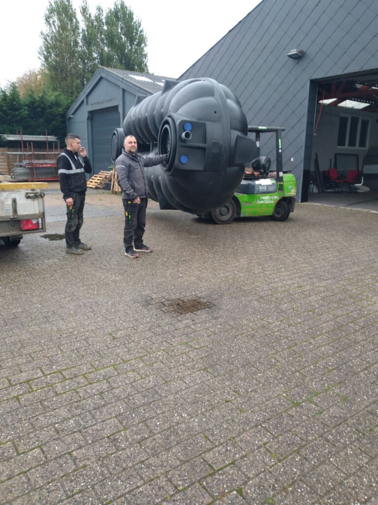 Ondergrondse regenwatertank Deinze