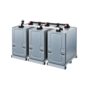 Mazouttanks verzinkt 4500L (3 x 1500L) - gekoppeld, dubbelwandig
