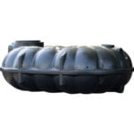 Platte kunststof regenwaterput - 5.000 liter