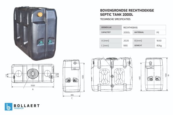technische_tekening_bovengrondse_ronde_septic_tank_2000l