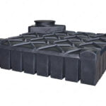 Ultraplatte kunststof regenwaterput - 3000 liter