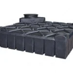 Ultraplatte bovengrondse kunststof watertank - 3000 liter